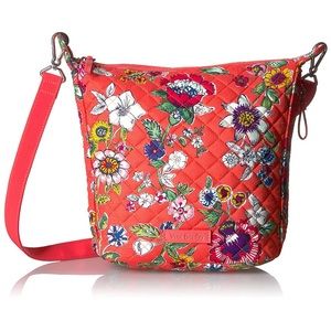NWT Vera Bradley large coral Carson hobo bag